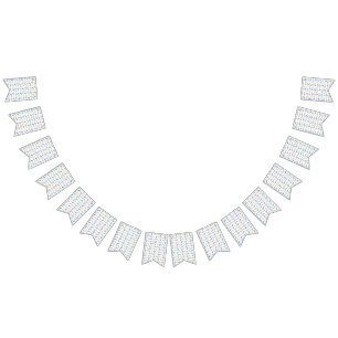 Bannière À Fanions Rainbow Music Notes (White) Party