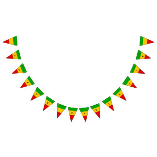 Bannière À Fanions Rasta Flag Reggae Happy Birthday