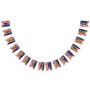 Bannière À Fanions Retraite de militaires de félicitations de drapea