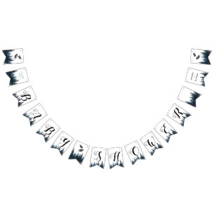 Bannière À Fanions Rustic Adventure bébé garçon bébé douche