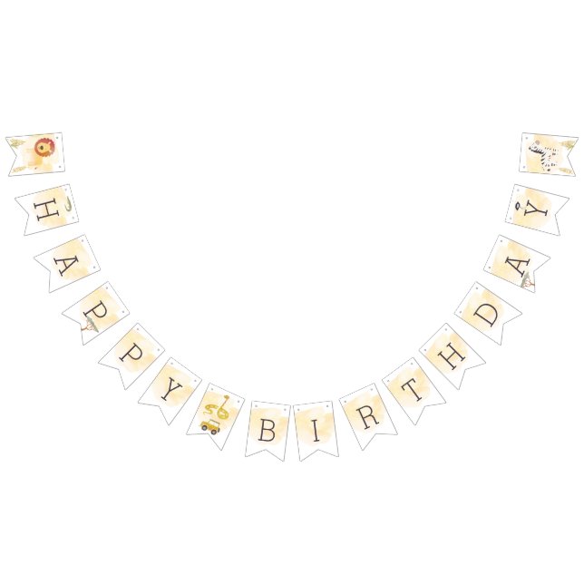 Bannière À Fanions Safari aventure fête anniversaire Sac cadeau (Tout)