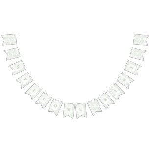 Bannière À Fanions Safari vert Toile D Jouy Jungle Baby shower à thèm