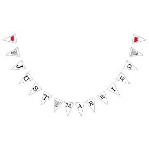 BANNIÈRE À FANIONS SIGNE JUSTE MARIÉ