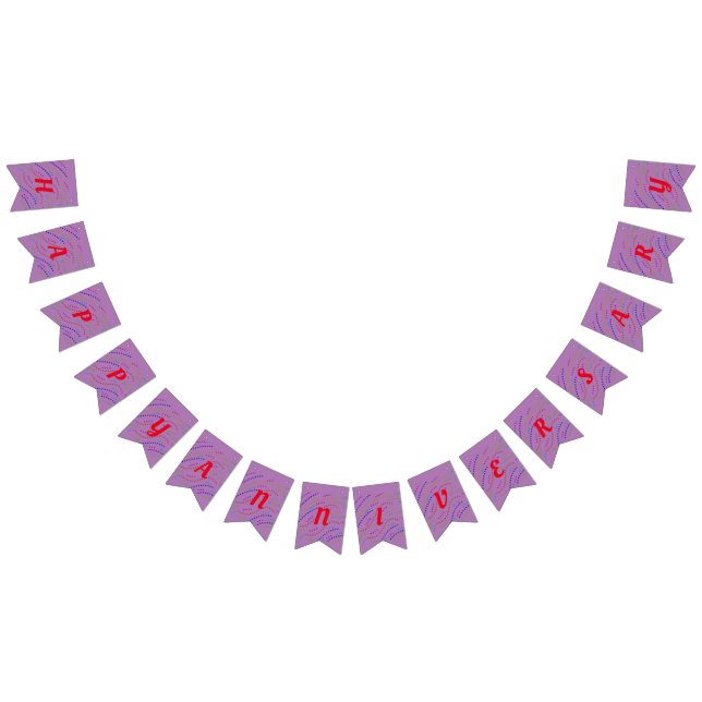 Bannière À Fanions simple minimaliste élégant coloré heureux annivers (Tout)