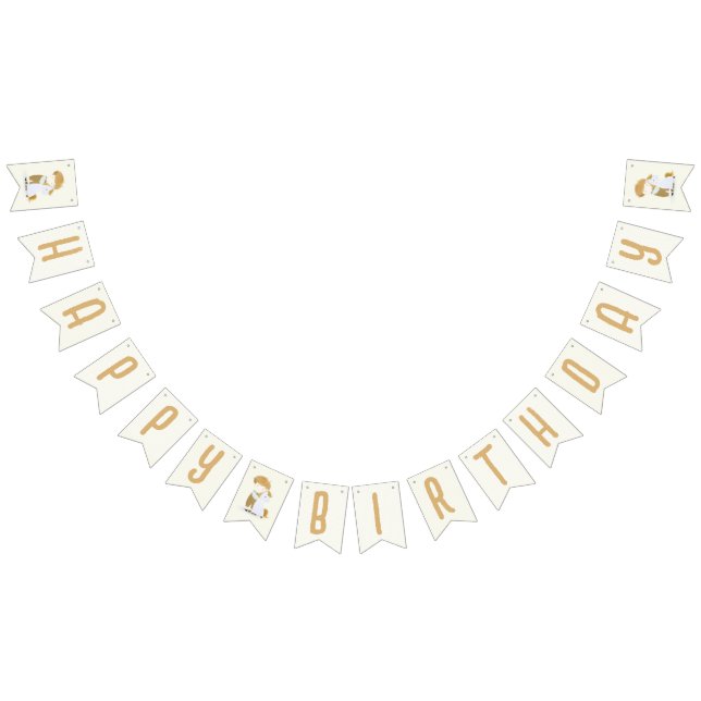 Bannière À Fanions Soirée d'anniversaire de garçon et de poney, Joyeu (Tout)