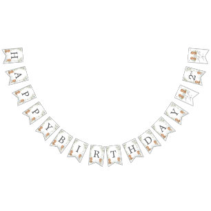 Bannière À Fanions Soirée thé Nounours 2 Anniversaire 2 Décor 