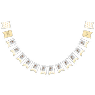 Bannière À Fanions Soleil Soleil Jaune Anniversaire Jalons Photos