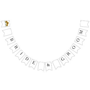 Bannière À Fanions Sunflowers Forfaits Mariages peu coûteux