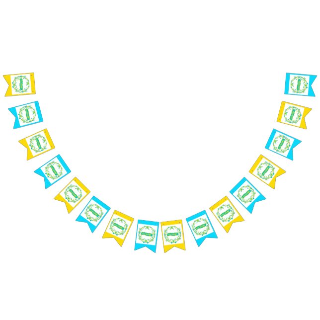 Bannière À Fanions Symbole de mi-été suède Glad midsommar. (Tout)