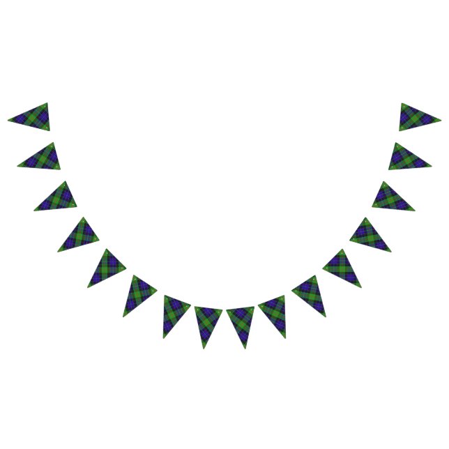 Bannière À Fanions Tartan écossais de Gunn de clan (Tout)