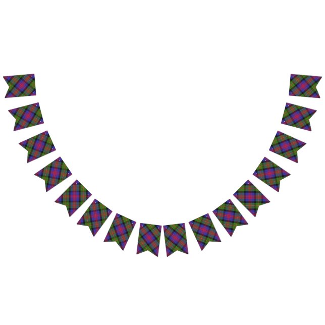 Bannière À Fanions Tartan écossais de MacLennan de clan (Tout)