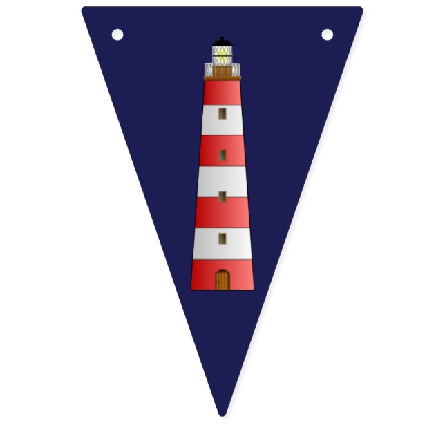 Bannière À Fanions Thème nautique Pavillon bleu roux (Douzième drapeau)