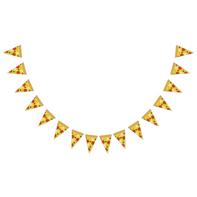 Bannière À Fanions Tranche de pizza (Tout)
