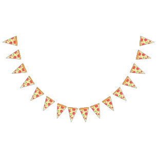 Bannière À Fanions Tranche de pizza