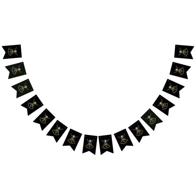 Bannière À Fanions Trésor du crâne de pirate (Tout)