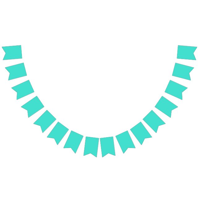 Bannière À Fanions Turquoise authentique (Tout)