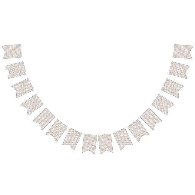 Bannière À Fanions un arrière - plan blanc avec un motif marron (Tout)