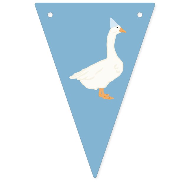 Bannière À Fanions Un premier anniversaire d'une oie sotte (Sizième drapeau)