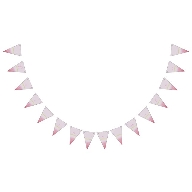 Bannière À Fanions Une pastèque dans un melon de premier anniversaire (Tout)