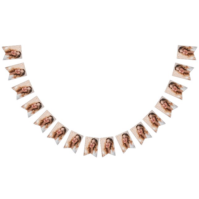 Bannière À Fanions Votre visage sur une graduation personnalisée (Tout)