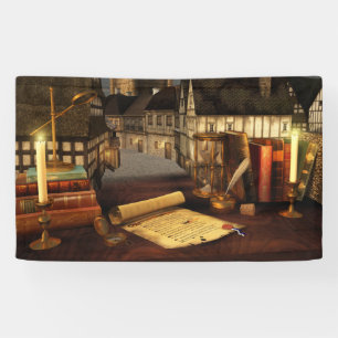 Bannière antique d'horizons