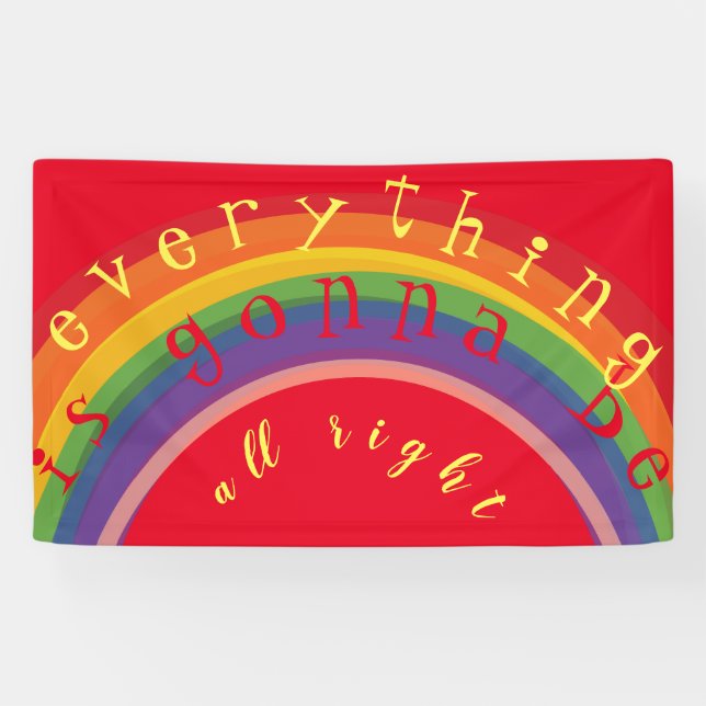 Bannière arc-en-ciel "Your Text" (Horizontal)