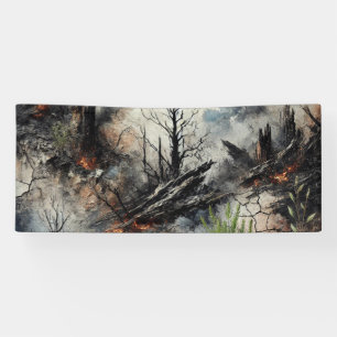 Bannière artistique personnalisée pour événements 