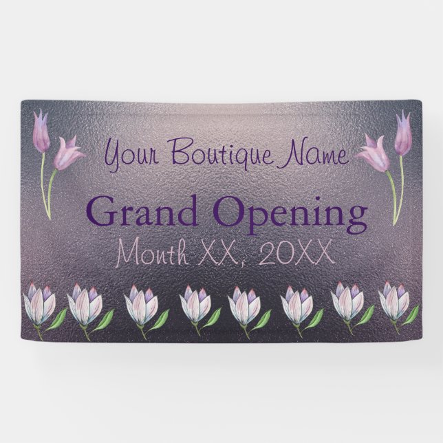 Bannière avec grommets Boutique Tulip Outdoor (Horizontal)