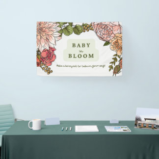 Bannière Baby In Bloom 48x30"