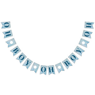 Bannière Baby shower bleu garçon