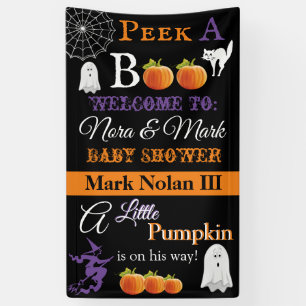 Bannière Baby shower d'Halloween