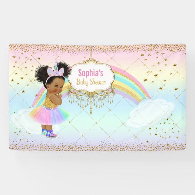 Bannière Baby shower Unicorn (Horizontal)