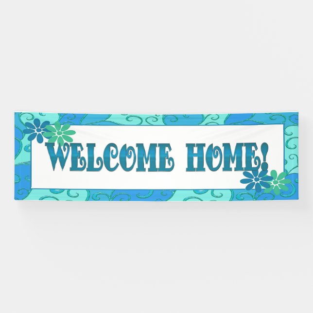 Bannière "Bienvenue à la maison". (Horizontal)