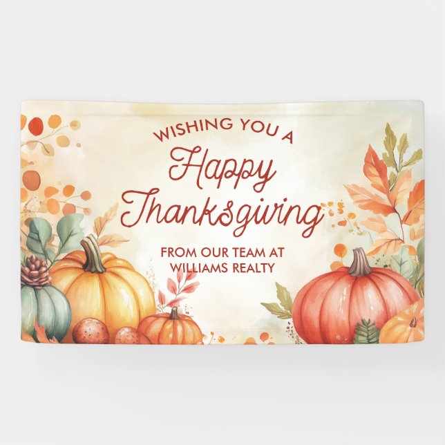 Bannière bon thanksgiving (Horizontal)