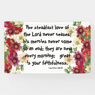 Bannière botanique de chrétien d'amour de dieux 