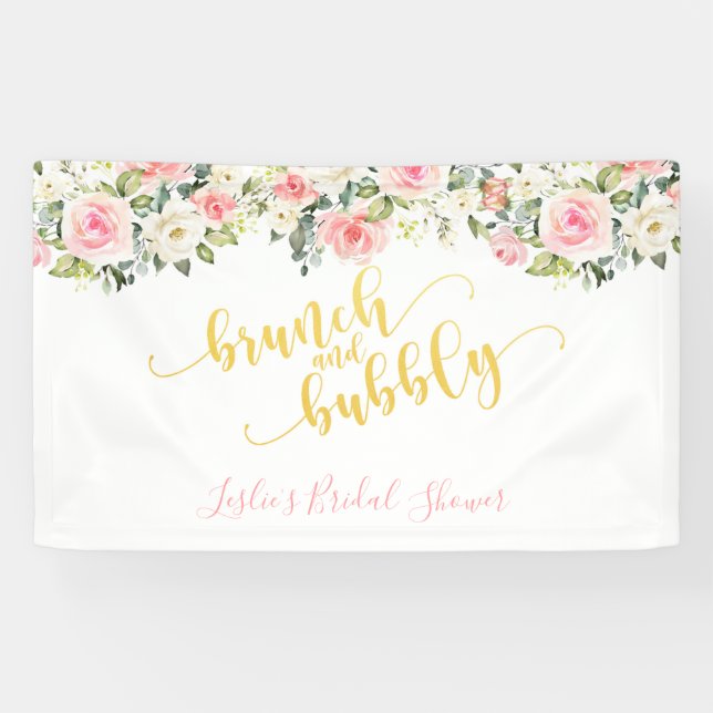 Bannière Brunch et Bubbly - Gold Text (Horizontal)