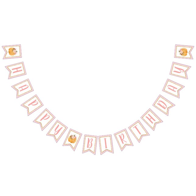 Bannière Citrouille d'anniversaire joyeuse - Press (Tout)