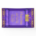 Bannière Couronne Royale Purple Or