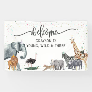 Bannière d'accueil pour animaux de fête simple mod