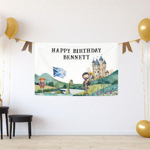 Bannière d'accueil pour la fête d'anniversaire éco