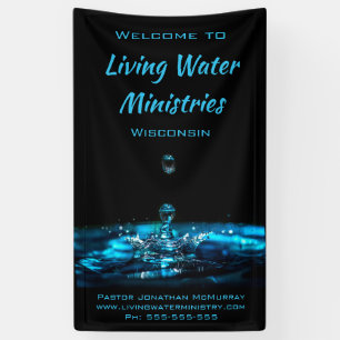 Bannière d'accueil religieuse personnalisée