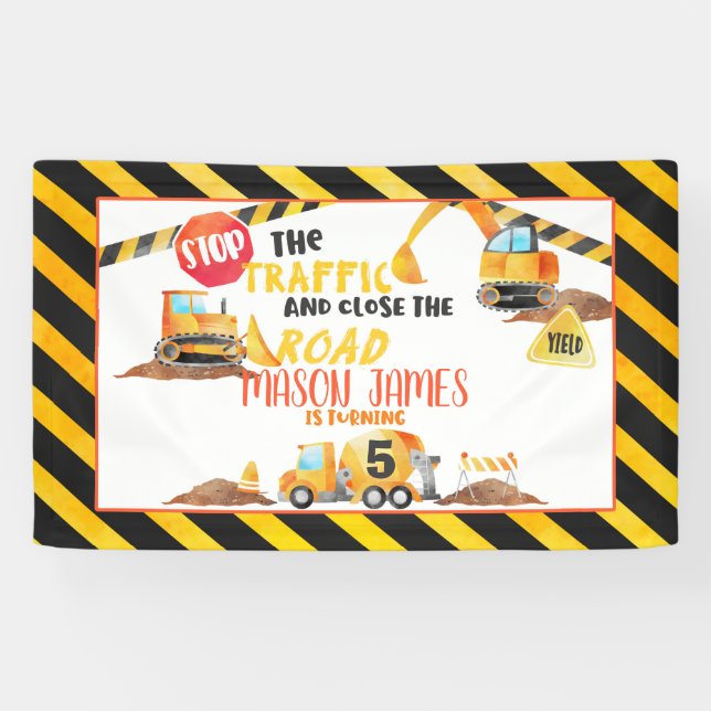 Bannière d'anniversaire de la construction - WH (Horizontal)