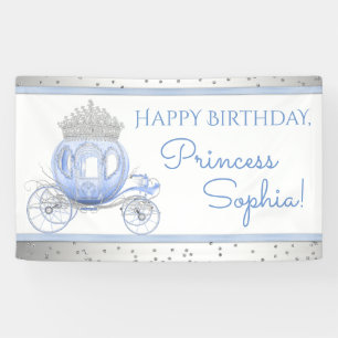 Bannière d'anniversaire de la Princesse Cendrillon