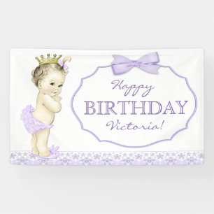 Bannière d'anniversaire de la Princesse Violette