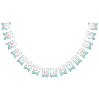 Bannière d'anniversaire de sirène