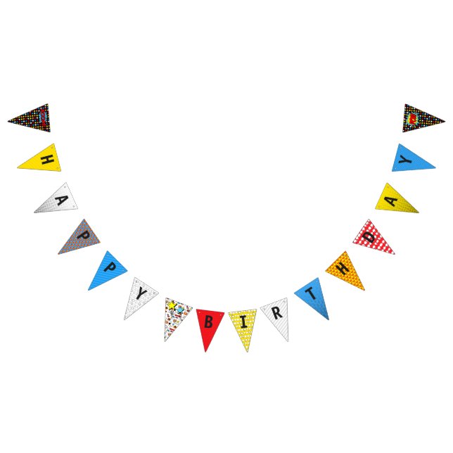 Bannière d'anniversaire de Superhero (Tout)