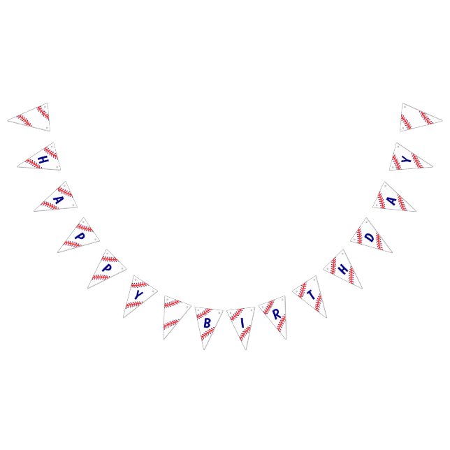 Bannière d'anniversaire du baseball (Tout)