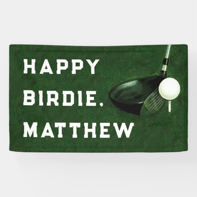 Bannière d'anniversaire du Golf (Horizontal)