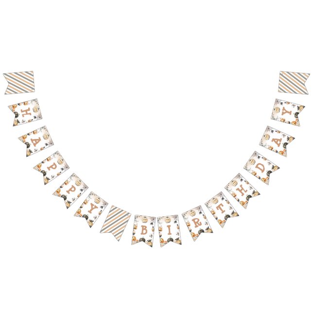 Bannière d'anniversaire d'un Halloween éffrayant (Tout)