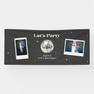 Bannière d'anniversaire élégante et moderne avec b